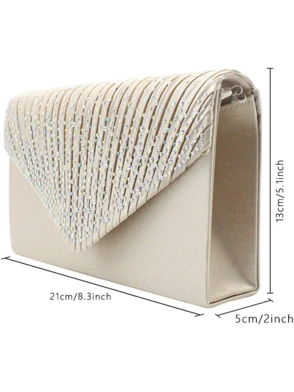 〽️ Women’s Apricot Clutch Purse Bridal Wedding Party Evening Shoulder Bag